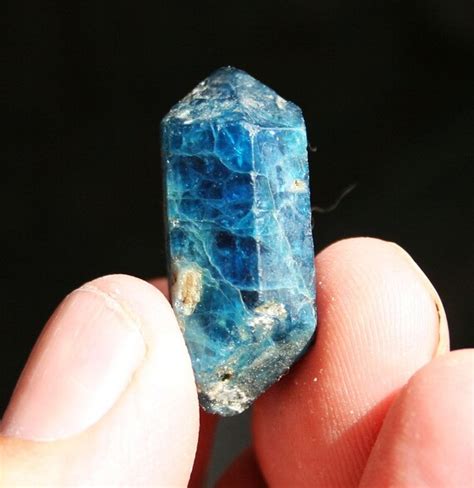 Blue Apatite Crystal Specimen