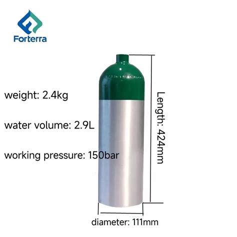 Industrial Use High Pressure L Bar Argon Nitrogen Oxygen