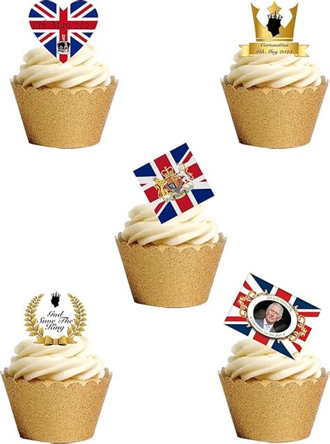 Stand Up Union Jack Gold King Charles Iii Coronation Themed Edible