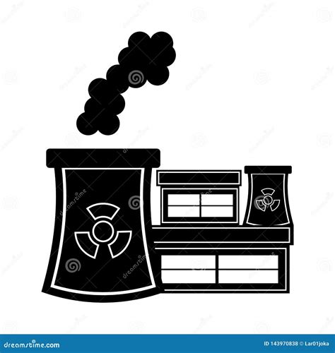 Nuclear Power Plant Icon Stock Vector Illustration Of Power 143970838