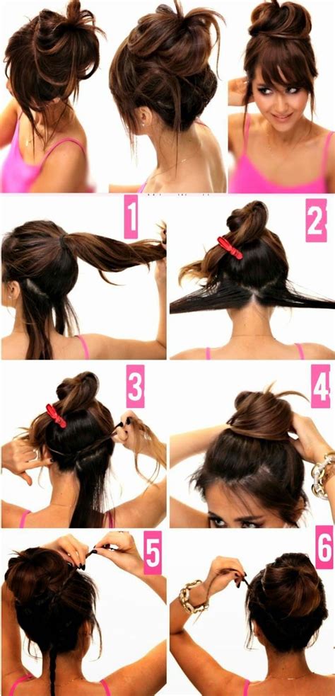 Chignon facile à faire soi même Idées de chignons faciles Chignons