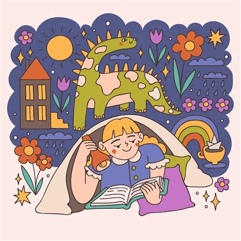 Free Vector | Hand drawn bedtime stories illustration