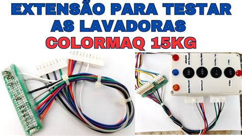 extensão para testar a lavadora colormaq 15kg usando no mega giga de