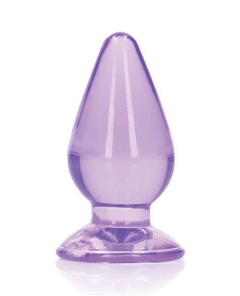 Buy Best Shots RealRock Crystal Clear 3 5 Anal Plug Purple Sale 10 89