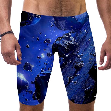 Swim Jammers For Men Mens Swim Jammers Blue Universe Space