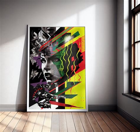 Cyberpunk Pop Art Print Printable Wall Art Colorful Women Etsy