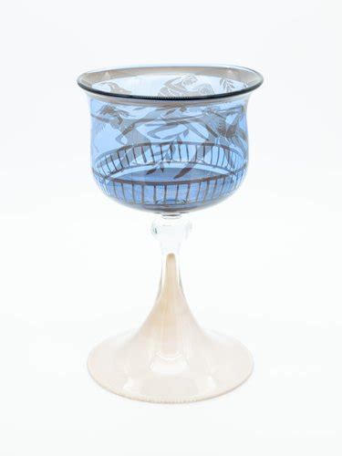 Grail Goblet Vase aus Glas von Gunnar Cyrén für Orrefors Schweden