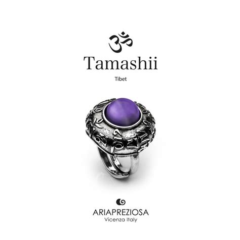 Anello Tamashii DVAGS ZVA Ametista Ametista Anelli Argento