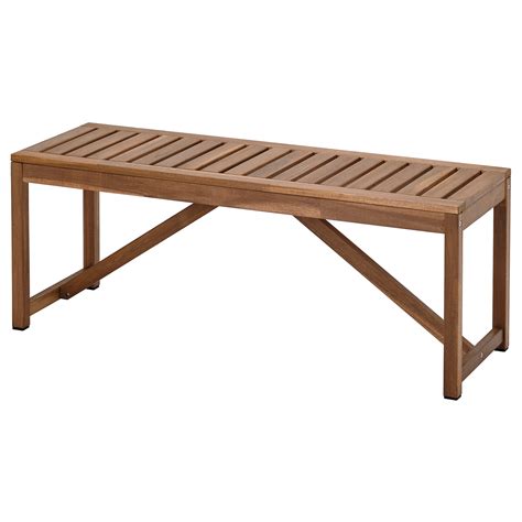 NÄmmarÖ Bench Outdoor Light Brown Stained 120 Cm Ikea Eesti