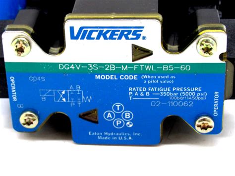 New Vickers Dg V S B M Ftwl B Directional Conrol Valve