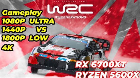 WRC Generations PC Test Benchmark Ultra Vs Bajo 1080p 1440p 1800p