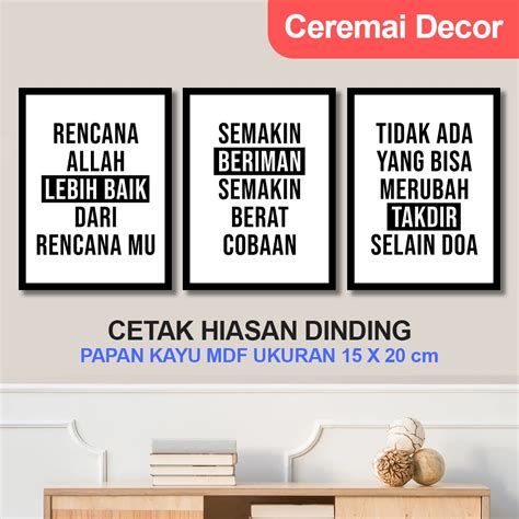 Jual CM DECOR WALL DECOR MOTIVASI KATA MUTIARA QUOTES HIASAN DINDING