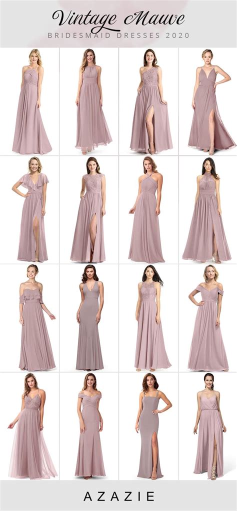 Vintage Mauve Bridesmaid Dresses At Affordable Prices Summer