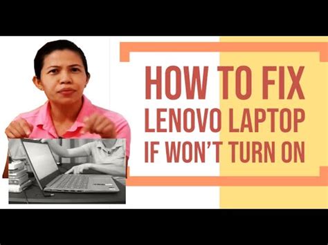 How To Fix Lenovo Laptop If It Is Not Turning On YouTube