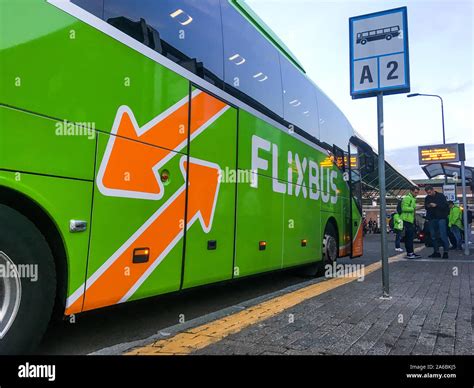 Bus Terminal Milan Italy Stock Photo Alamy