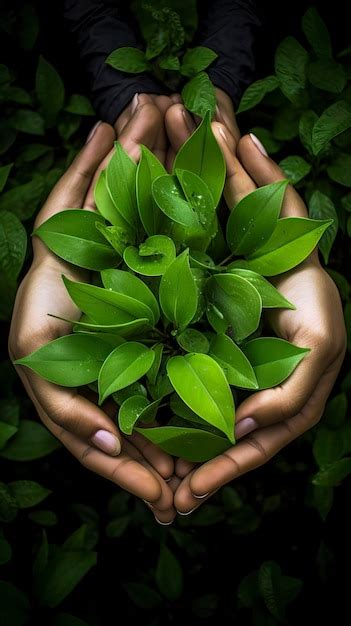 Luvas de mão que definem um bom ambiente Feliz Dia do Meio Ambiente