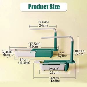 DINNIWIKL Eifert Sink Tidy 2022 Upgraded Telescopic Sink Shelf Kitchen