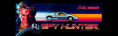 Spy Hunter Arcade Marquee – 26″ x 8″ – Arcade Marquee Dot Com