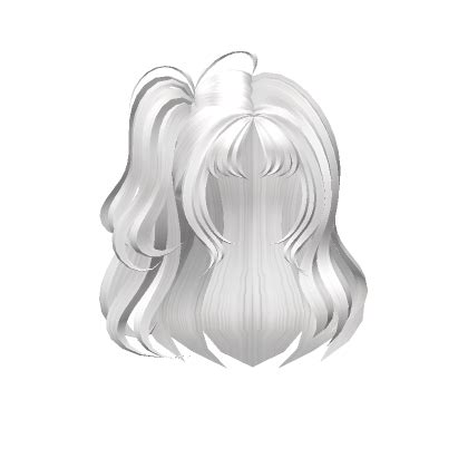 White Side Pigtail W Unique Bangs Roblox Item Rolimon S