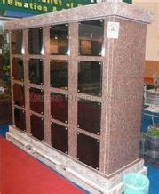 China G603 Granite Cremation Columbarium Shanxi Black Stone Niches