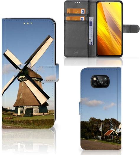 GSM Hoesje Xiaomi Poco X3 Poco X3 Pro Mobiel Bookcase Molen Bol