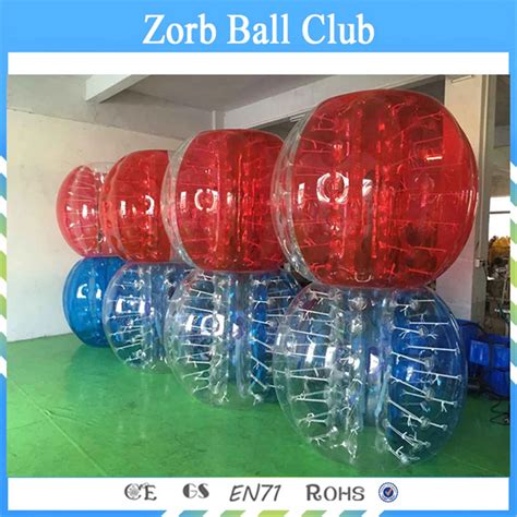 Frete Gr Tis 8PCS 4Blue 4Red 1Blower 1 5m Bubble Soccer 0 8mm PVC