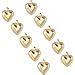 Amazon UNICRAFTALE About 100pcs Golden Puffy Heart Charms 304