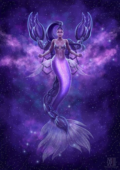 Artstation The Mermaid Zodiac Scorpio