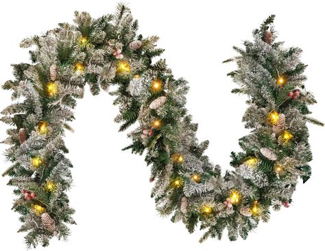 Amazon NALONE Pre Lit Christmas Garland With Lights And Timer 106