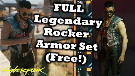 Cyberpunk Full Legendary Rocker Armor Set Free The Coolest