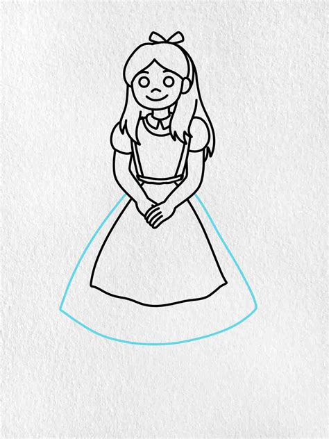 Draw Alice in Wonderland - HelloArtsy