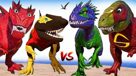 Sentry Tarbosaurus Vs Shazam Malusaurus And Godzilla And T Rex Jurassic