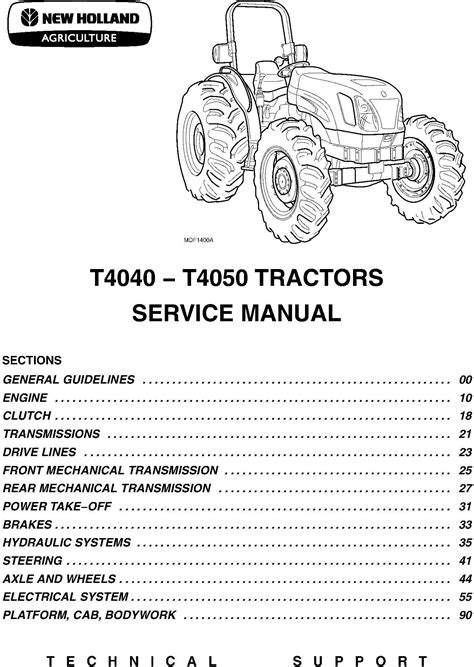 New Holland T T T Tractors Service Manual Deere