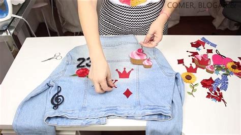 Aprenda A Customizar Sua Jaqueta Jeans Patches Divertidos Alto