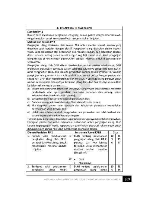 Instrumen Survei Akreditasi Kars Sesuai Starkes Pages