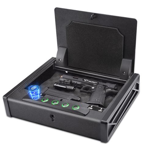 Soulyi Biometric Fingerprint Gun Safe For Pistols Safe Doj Certified