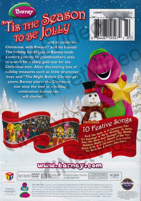 Barney - Christmas Star (HIT) (Includes 10 Festive Songs) on DVD Movie