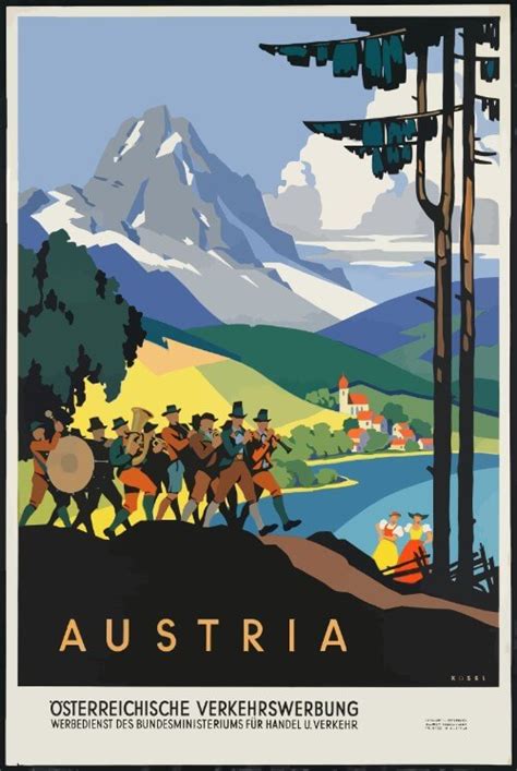 Vintage Travel Printable Poster Austria Free Printable Papercraft