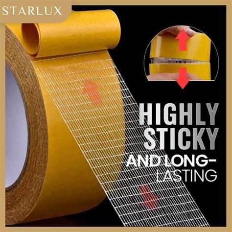 Starlux 10M Double Sided Tape High Viscosity Grid Fiber Translucent