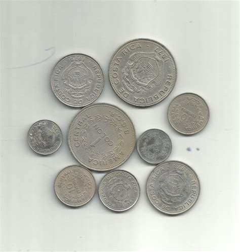 9 COSTA RICA COINS - For Sale, Buy Now Online - Item #263736