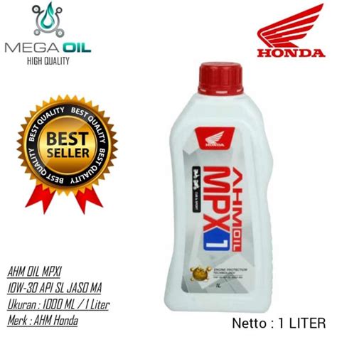 Jual Oli Mpx W Liter Oli Honda Ahm Mpx Ml Shopee Indonesia