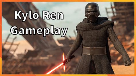 Kylo Ren Gameplay Star Wars Battlefront Youtube