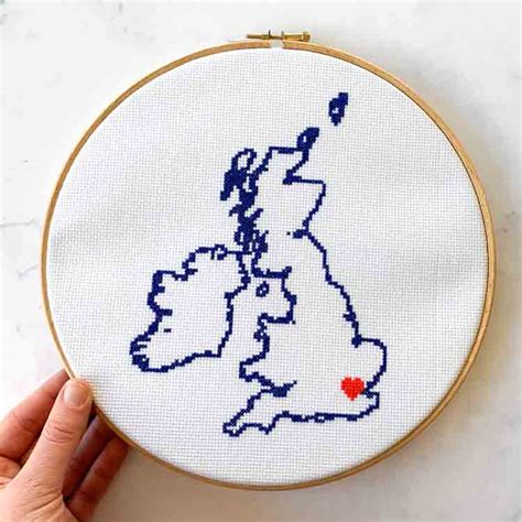 Country Map Cross Stitch Patterns Studio Koekoek Sustainable Craft