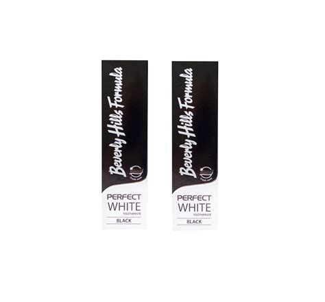 Buy Beverly Hills Formula Perfect White Black Toothpaste 2 X 100 Ml X