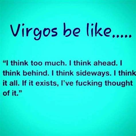 The Words Virgos Be Like On A Blue Background