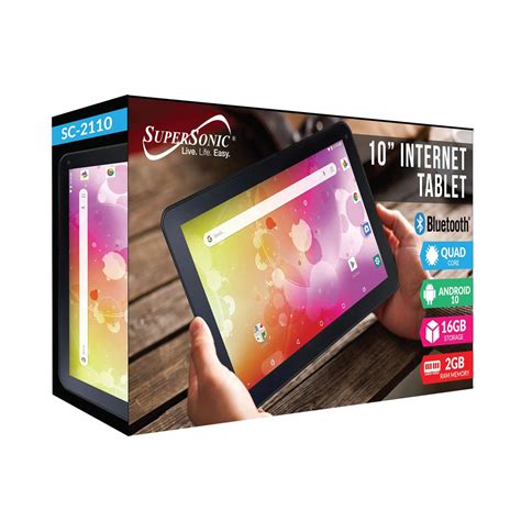 10 1” Android 10 Quad Core Tablet With 2gb Ram 16gb Storage Supersonic Inc