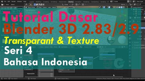 Tutorial Blender 3D Bahasa Indonesia Untuk Pemula Bagian 4 Obyek