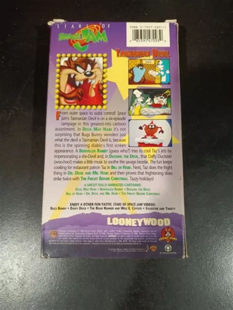 STARS OF SPACE Jam Tasmanian Devil VHS 1996 Vorab Getestet Und