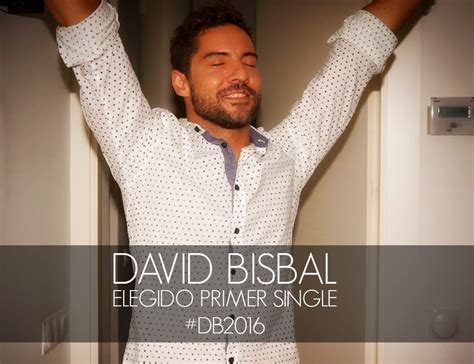 David Bisbal está feliz elegido el primer single de su nuevo disco 2016