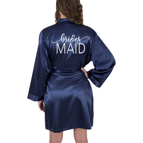 Bridal Party Satin Robe With Name Personalized Brides